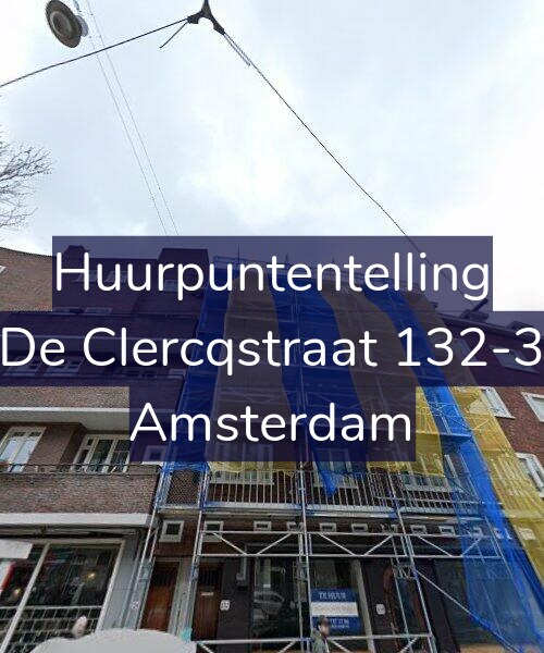 Foto gevel Huurpuntentelling voor De Clercqstraat 132-3, Amsterdam