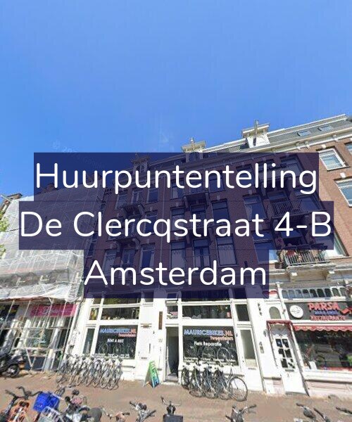Foto gevel Huurpuntentelling voor De Clercqstraat 4-B, Amsterdam