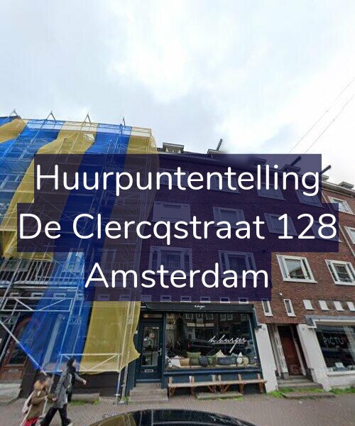 Foto gevel Huurpuntentelling voor De Clercqstraat 128, Amsterdam