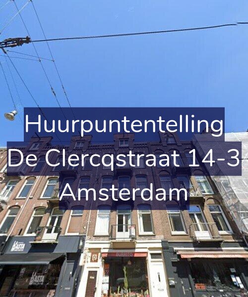 Foto gevel Huurpuntentelling voor De Clercqstraat 14-3, Amsterdam