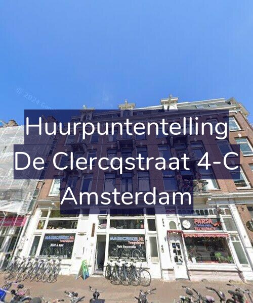 Foto gevel Huurpuntentelling voor De Clercqstraat 4-C, Amsterdam