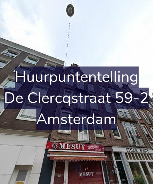 Foto gevel Huurpuntentelling voor De Clercqstraat 59-2, Amsterdam
