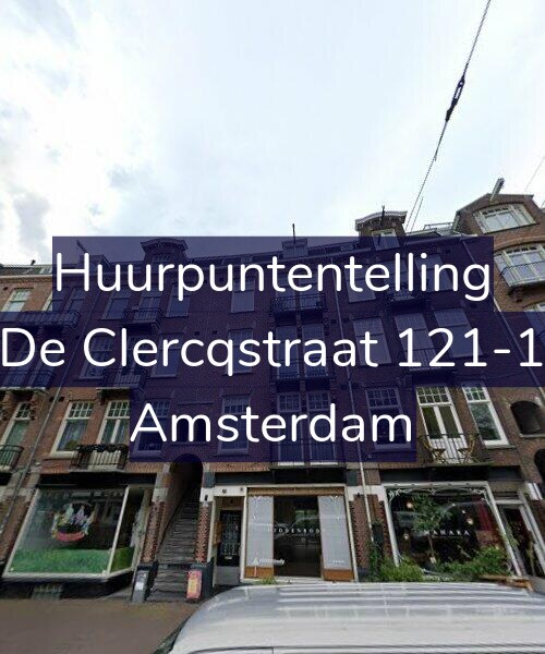 Foto gevel Huurpuntentelling voor De Clercqstraat 121-1, Amsterdam