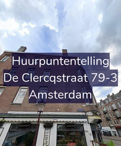 Foto gevel Huurpuntentelling voor De Clercqstraat 79-3, Amsterdam