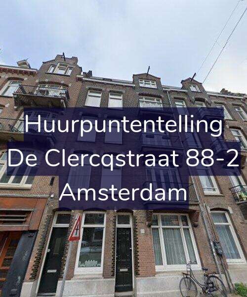 Foto gevel Huurpuntentelling voor De Clercqstraat 88-2, Amsterdam