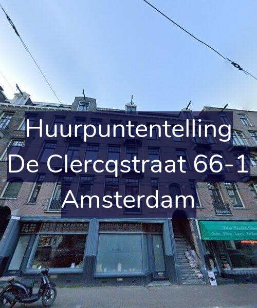 Foto gevel Huurpuntentelling voor De Clercqstraat 66-1, Amsterdam