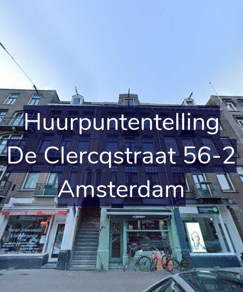 Foto gevel Huurpuntentelling voor De Clercqstraat 56-2, Amsterdam