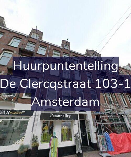 Foto gevel Huurpuntentelling voor De Clercqstraat 103-1, Amsterdam