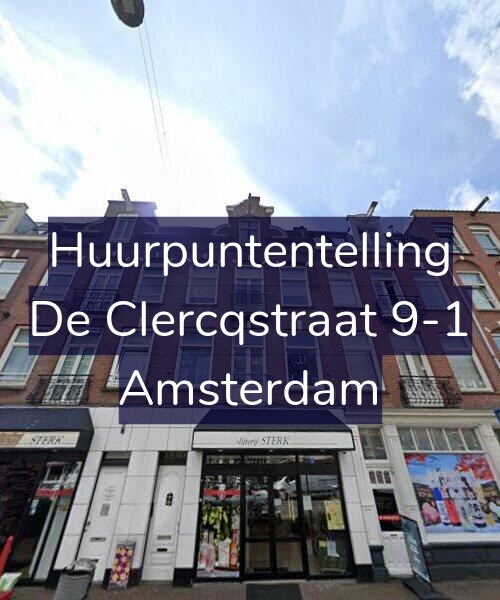 Foto gevel Huurpuntentelling voor De Clercqstraat 9-1, Amsterdam