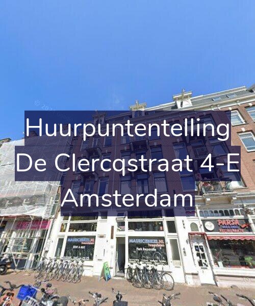 Foto gevel Huurpuntentelling voor De Clercqstraat 4-E, Amsterdam
