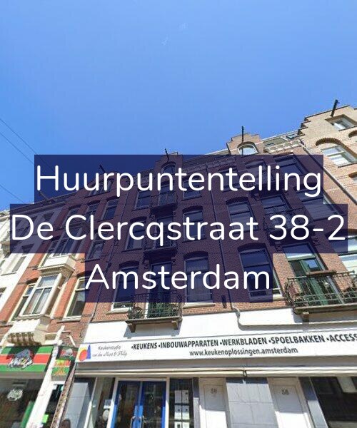 Foto gevel Huurpuntentelling voor De Clercqstraat 38-2, Amsterdam