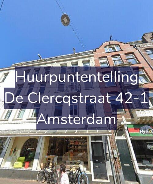 Foto gevel Huurpuntentelling voor De Clercqstraat 42-1, Amsterdam