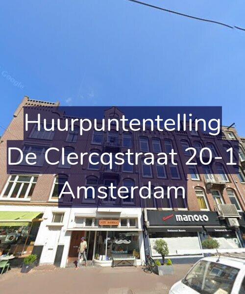 Foto gevel Huurpuntentelling voor De Clercqstraat 20-1, Amsterdam