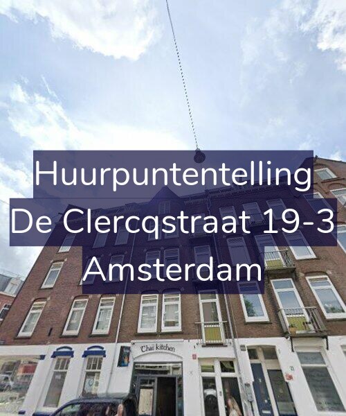 Foto gevel Huurpuntentelling voor De Clercqstraat 19-3, Amsterdam