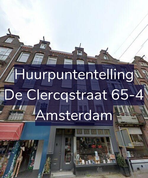 Foto gevel Huurpuntentelling voor De Clercqstraat 65-4, Amsterdam