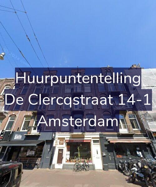 Foto gevel Huurpuntentelling voor De Clercqstraat 14-1, Amsterdam