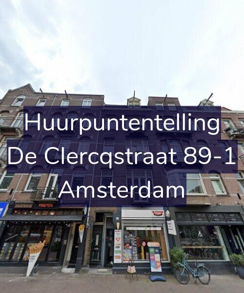 Foto gevel Huurpuntentelling voor De Clercqstraat 89-1, Amsterdam