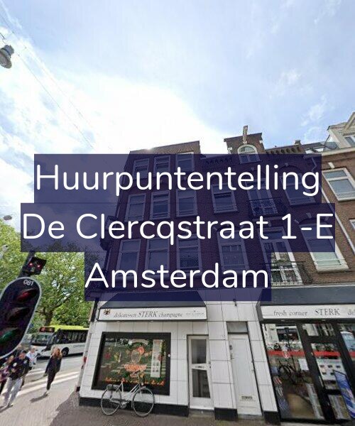 Foto gevel Huurpuntentelling voor De Clercqstraat 1-E, Amsterdam