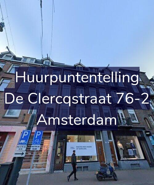 Foto gevel Huurpuntentelling voor De Clercqstraat 76-2, Amsterdam