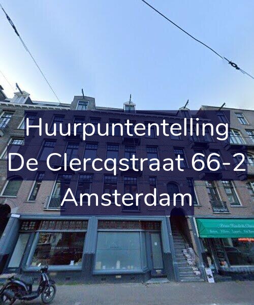 Foto gevel Huurpuntentelling voor De Clercqstraat 66-2, Amsterdam