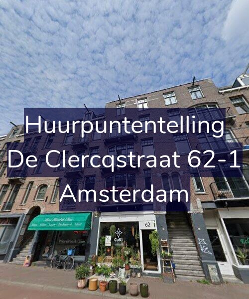 Foto gevel Huurpuntentelling voor De Clercqstraat 62-1, Amsterdam