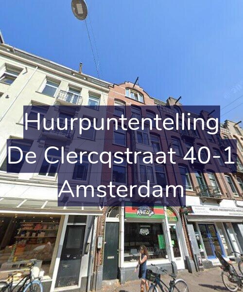 Foto gevel Huurpuntentelling voor De Clercqstraat 40-1, Amsterdam