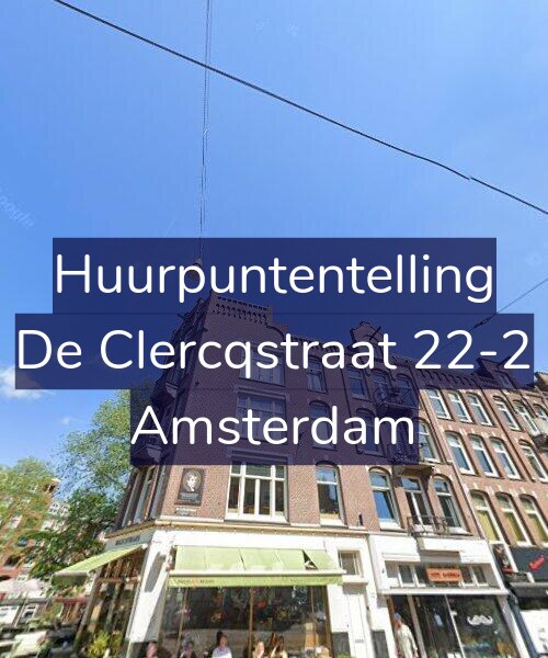 Foto gevel Huurpuntentelling voor De Clercqstraat 22-2, Amsterdam
