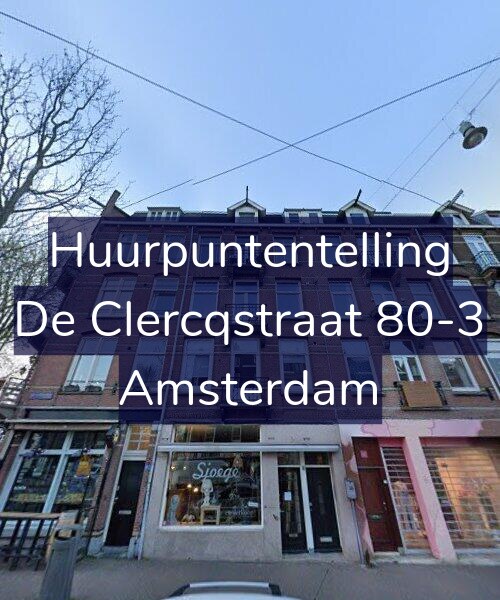 Foto gevel Huurpuntentelling voor De Clercqstraat 80-3, Amsterdam