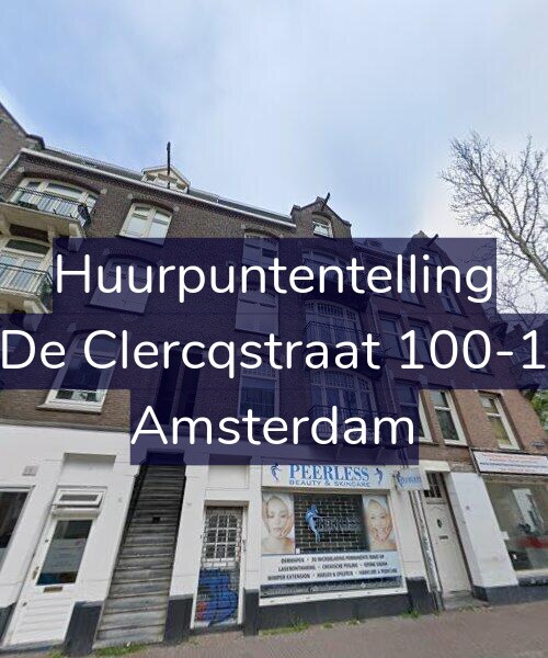 Foto gevel Huurpuntentelling voor De Clercqstraat 100-1, Amsterdam