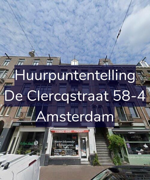 Foto gevel Huurpuntentelling voor De Clercqstraat 58-4, Amsterdam