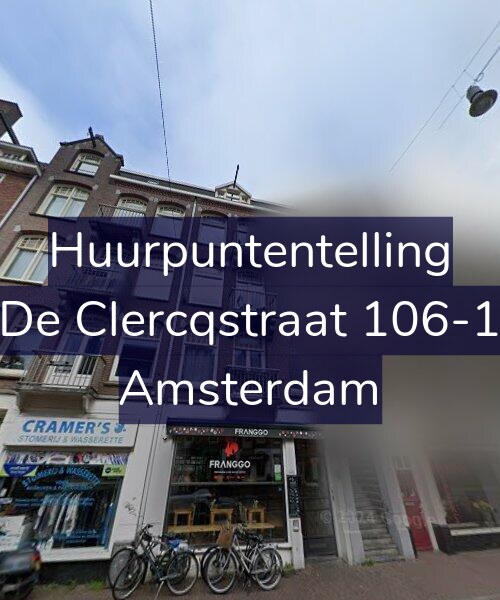 Foto gevel Huurpuntentelling voor De Clercqstraat 106-1, Amsterdam