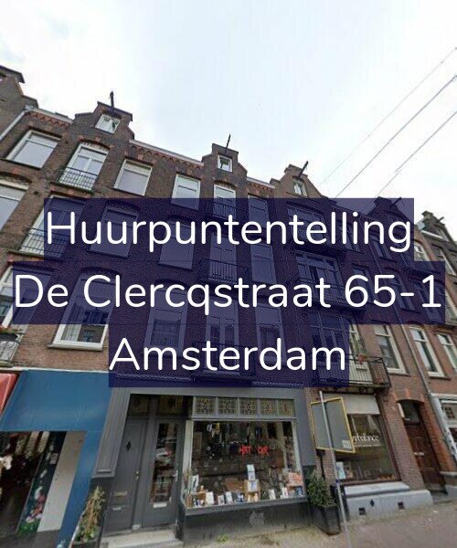 Foto gevel Huurpuntentelling voor De Clercqstraat 65-1, Amsterdam