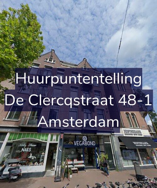 Foto gevel Huurpuntentelling voor De Clercqstraat 48-1, Amsterdam