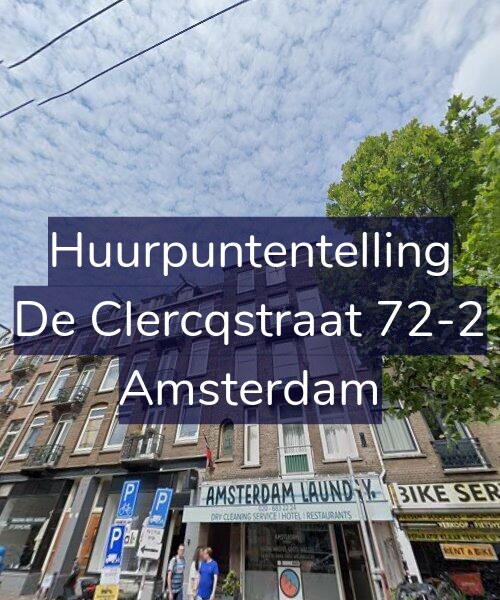Foto gevel Huurpuntentelling voor De Clercqstraat 72-2, Amsterdam