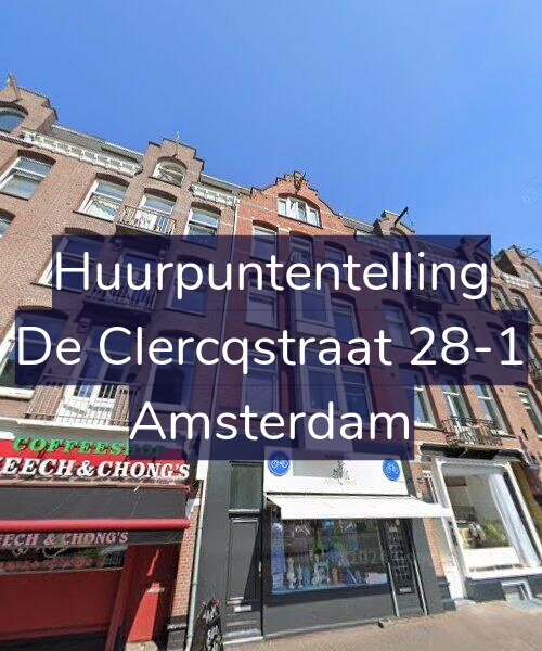 Foto gevel Huurpuntentelling voor De Clercqstraat 28-1, Amsterdam