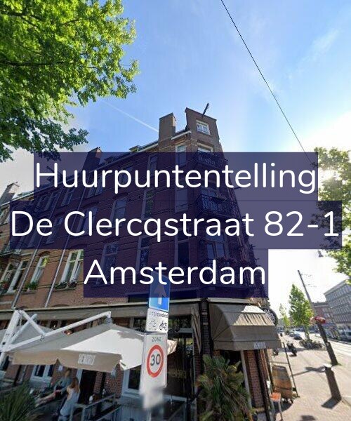 Foto gevel Huurpuntentelling voor De Clercqstraat 82-1, Amsterdam