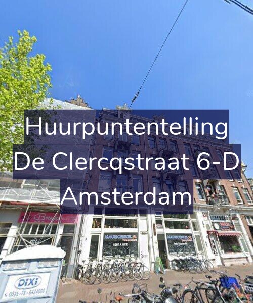 Foto gevel Huurpuntentelling voor De Clercqstraat 6-D, Amsterdam