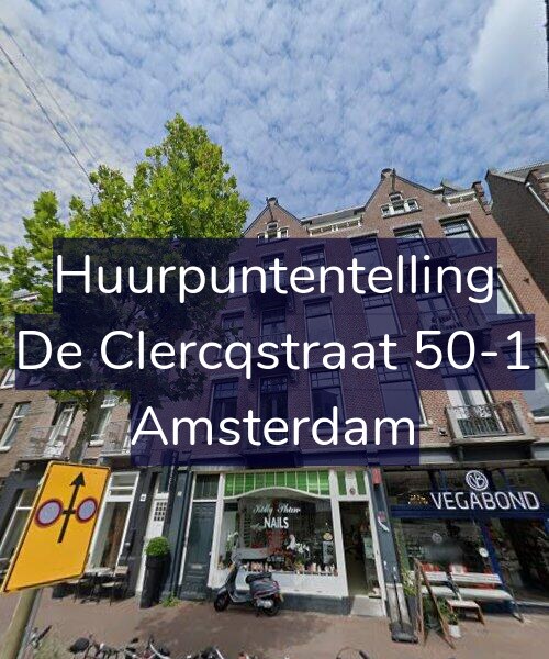 Foto gevel Huurpuntentelling voor De Clercqstraat 50-1, Amsterdam
