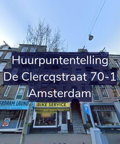 Foto gevel Huurpuntentelling voor De Clercqstraat 70-1, Amsterdam