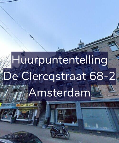Foto gevel Huurpuntentelling voor De Clercqstraat 68-2, Amsterdam
