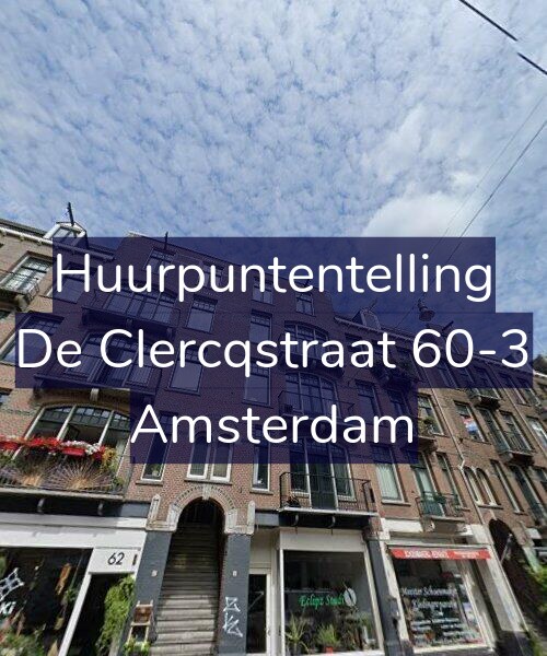 Foto gevel Huurpuntentelling voor De Clercqstraat 60-3, Amsterdam