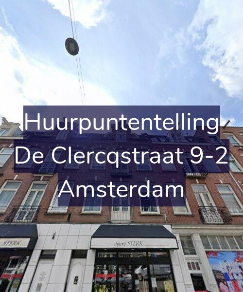 Foto gevel Huurpuntentelling voor De Clercqstraat 9-2, Amsterdam