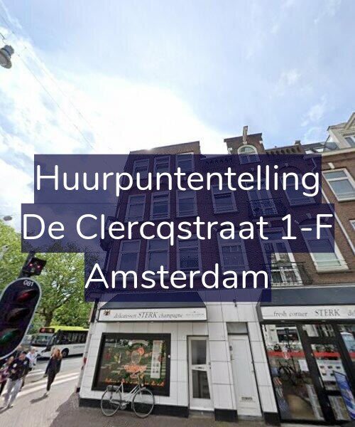 Foto gevel Huurpuntentelling voor De Clercqstraat 1-F, Amsterdam