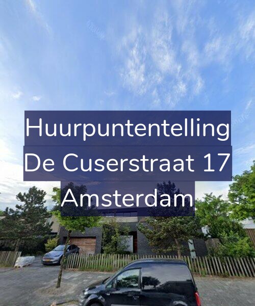 Foto gevel Huurpuntentelling voor De Cuserstraat 17, Amsterdam