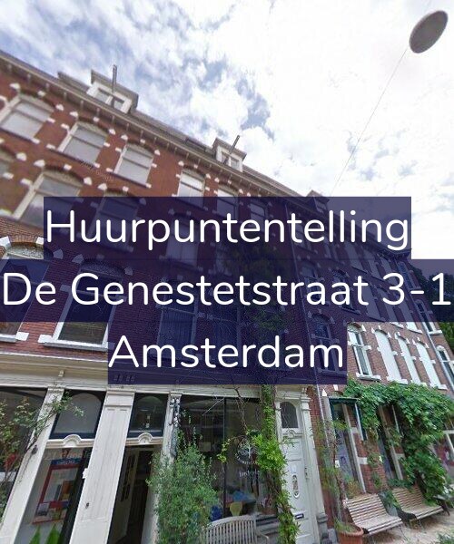 Foto gevel Huurpuntentelling voor De Genestetstraat 3-1, Amsterdam