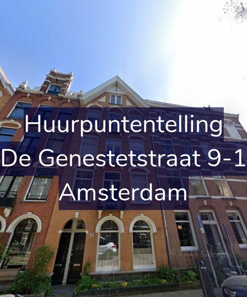 Foto gevel Huurpuntentelling voor De Genestetstraat 9-1, Amsterdam