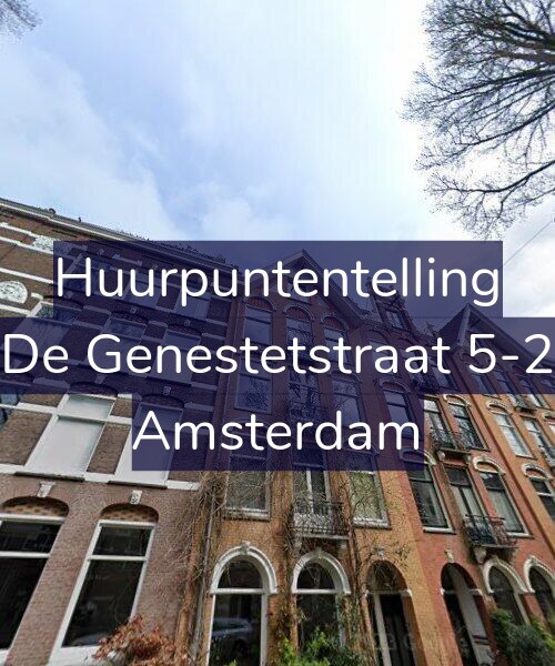 Foto gevel Huurpuntentelling voor De Genestetstraat 5-2, Amsterdam