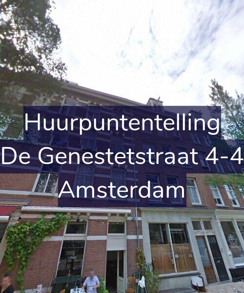 Foto gevel Huurpuntentelling voor De Genestetstraat 4-4, Amsterdam