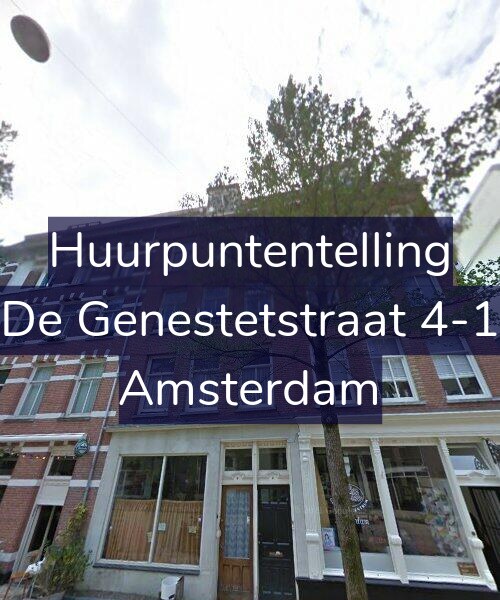 Foto gevel Huurpuntentelling voor De Genestetstraat 4-1, Amsterdam