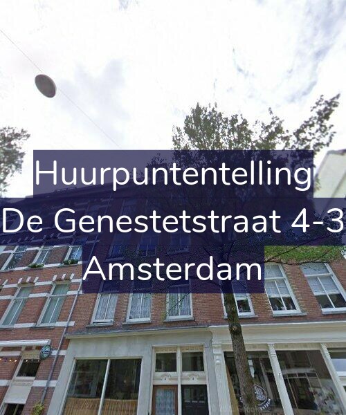 Foto gevel Huurpuntentelling voor De Genestetstraat 4-3, Amsterdam